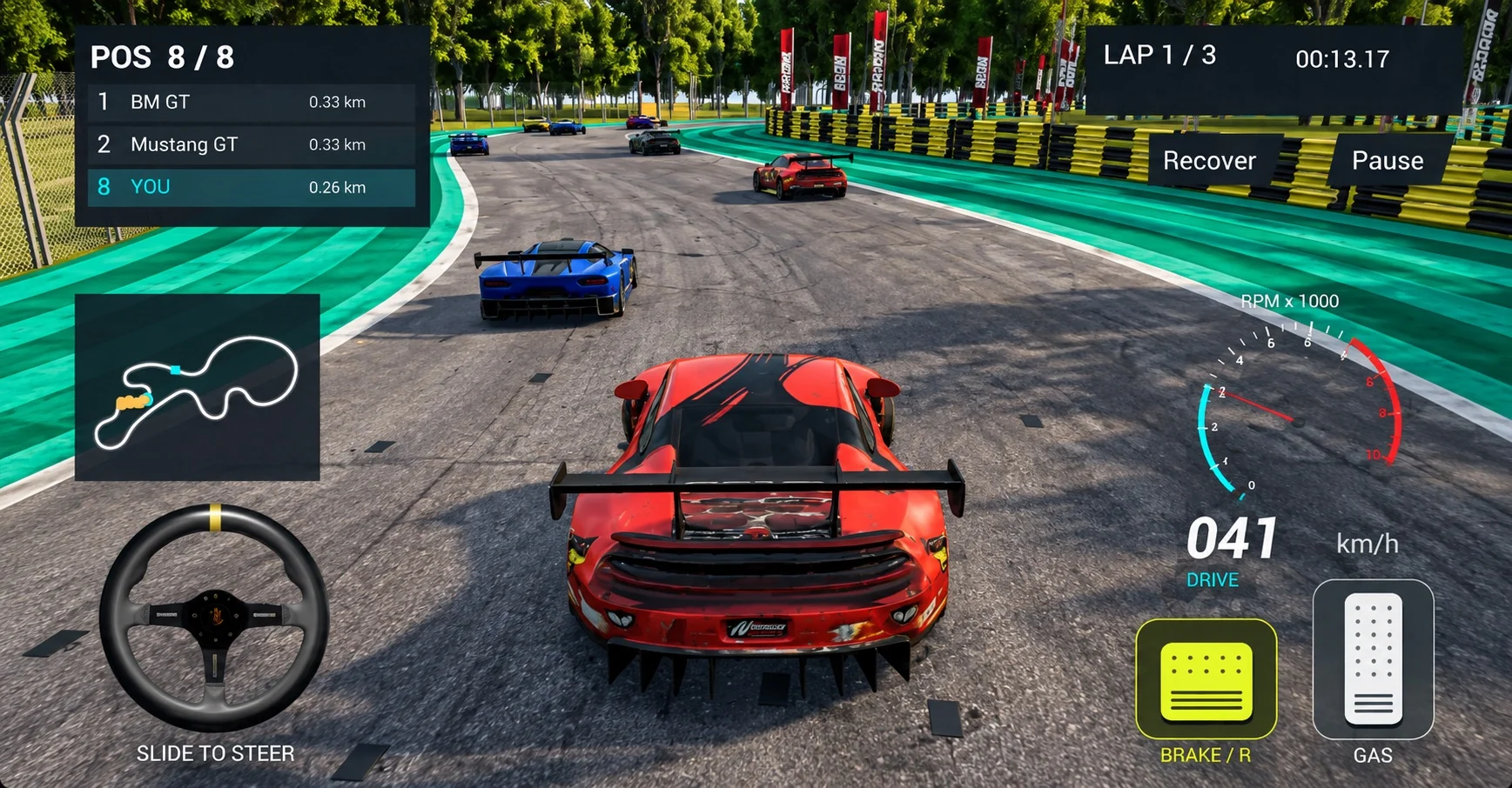Racegame circuit racing screenshot