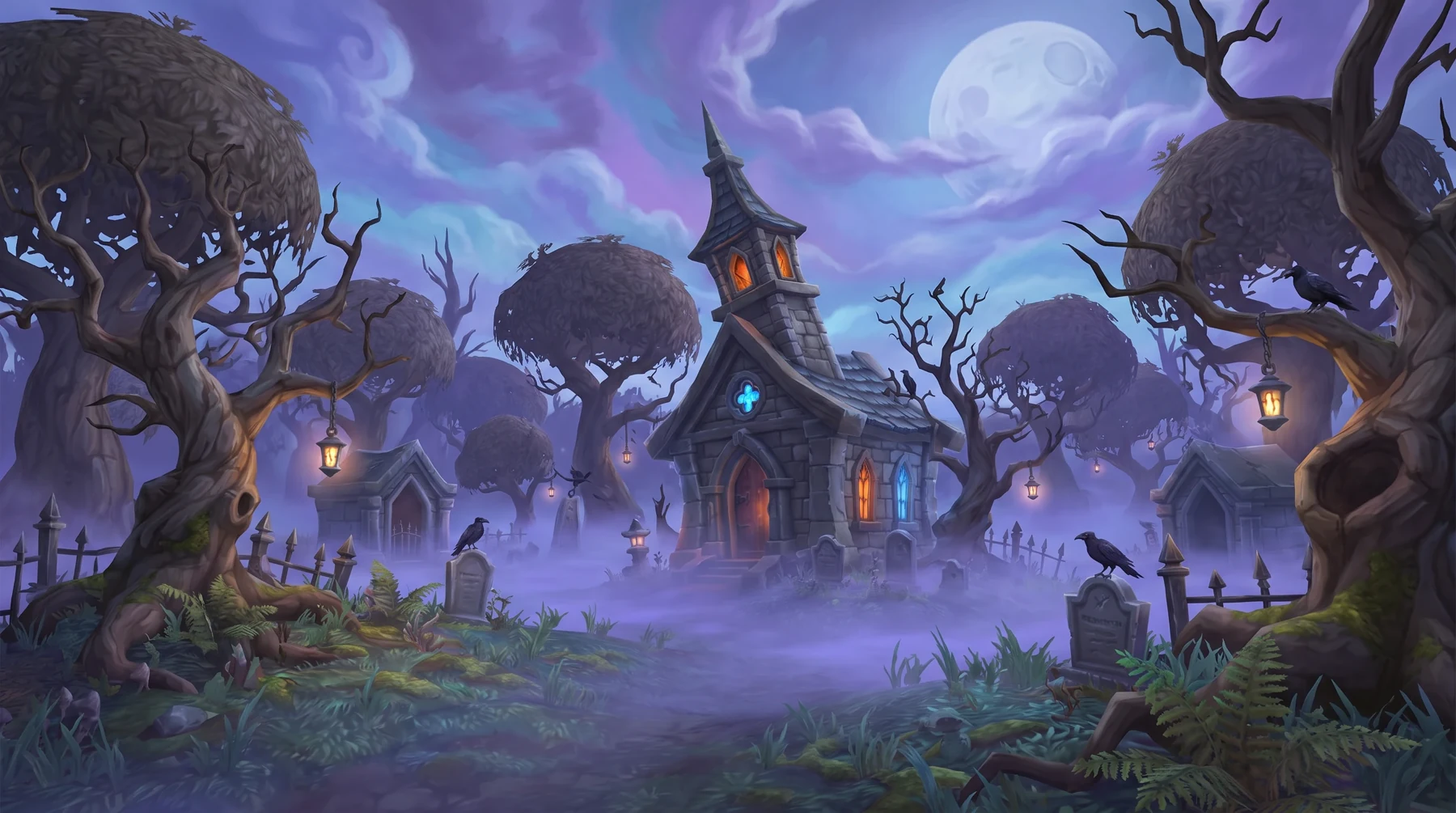 The haunted wood concept art