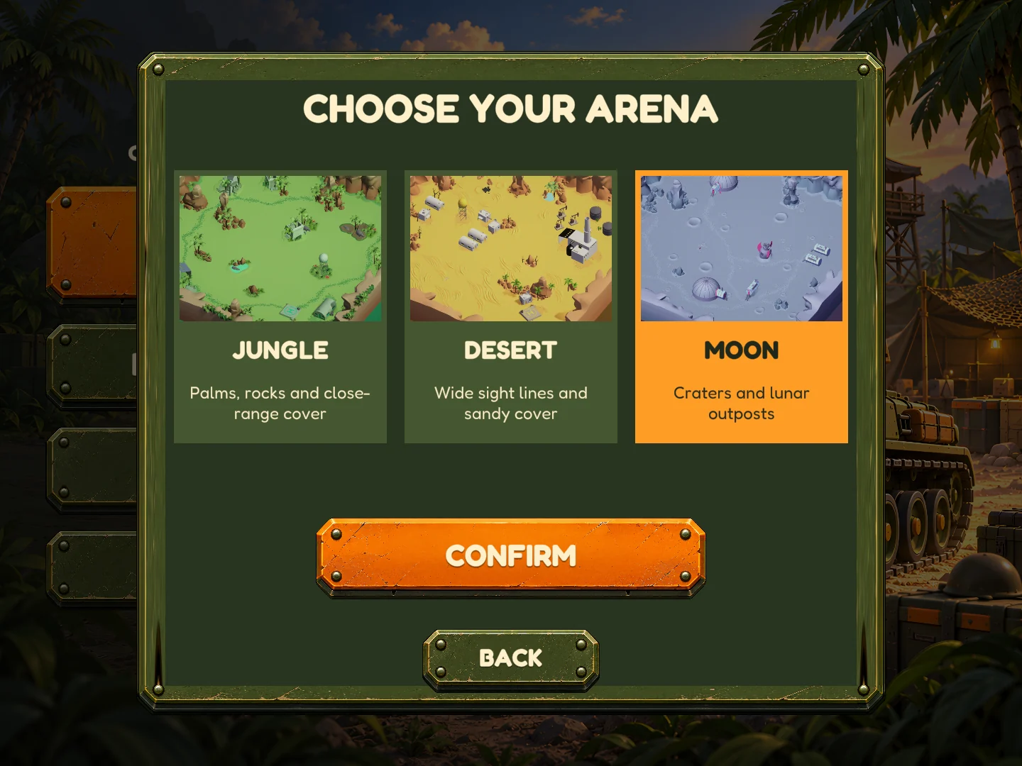 Choosing an arena